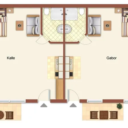 شقة Haus Vier Freunde, Kalle